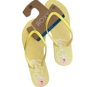 LAST 1 - NEW Roxy glitter flip flops/thongs/sandals